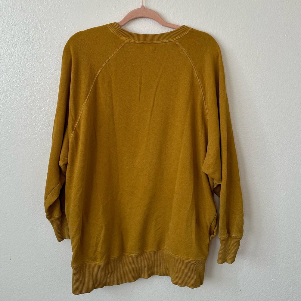Aerie Mustard Yellow Crewneck Sweatshirt - Picture 6 of 11